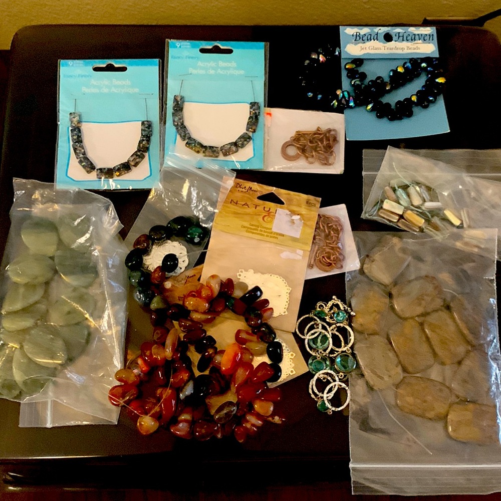 Lot of beading materials all included.